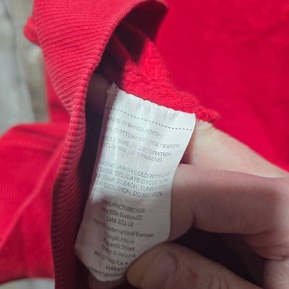 5/$25 Penguin Original By Munsingwear Men's Rococco Red Hoodie - Picture 9 of 10